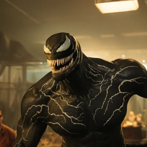 A Still Of Venom In Jurassic Park, Intricate, 8k, Artstation...