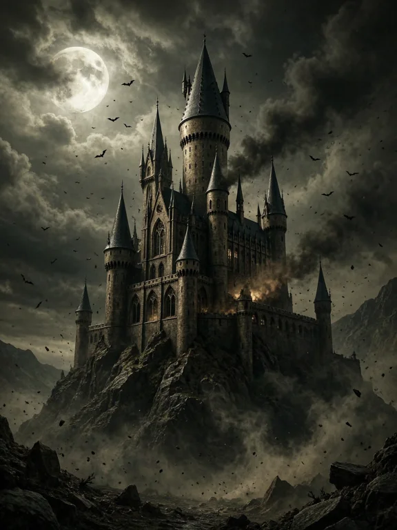 A Square-format Dark Fantasy Illustration Shows Merlin The S...