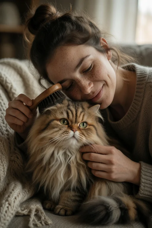 12. A Cozy, Hyper-detailed Portrait Of A Woman With A Freckl...