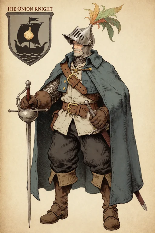 A Full-body Illustration With Prominent Graphite Linework An...