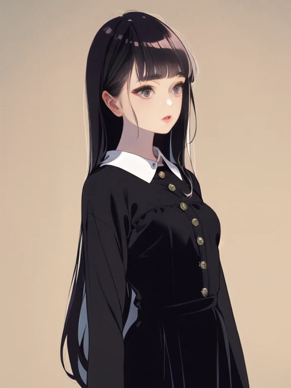 Best Quality,masterpiece,1girl, Solo, Long Hair, Straight Ha...
