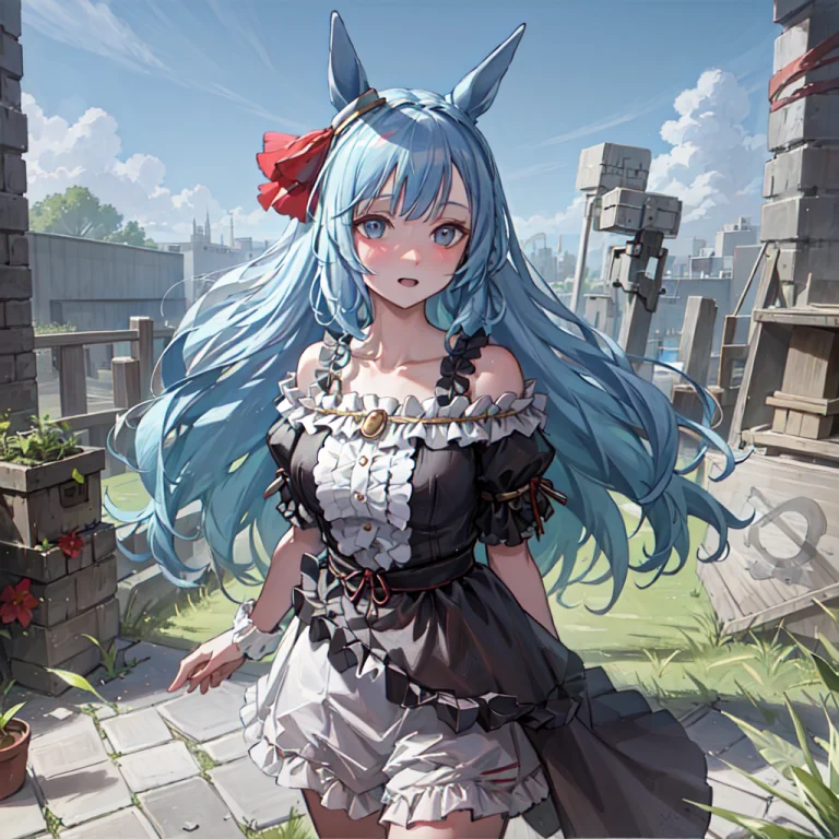 Masterpiece, Best Quality,horse Ears, Garden, Pov,arms Behin...