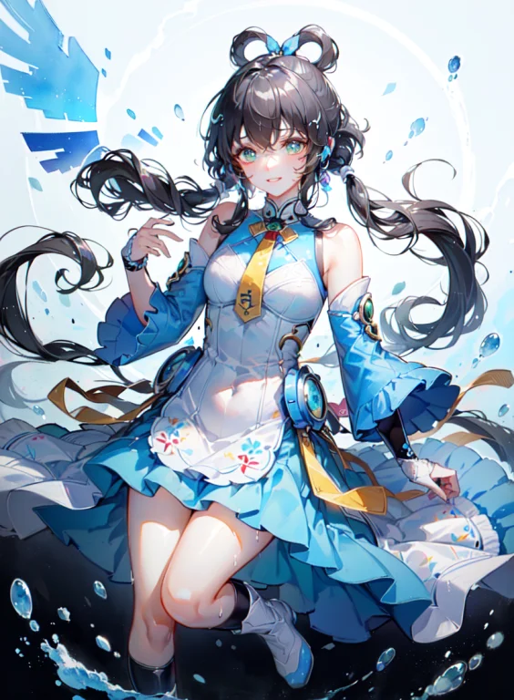 Full Body, Best Detailed Girl, 1girl, Black Hair, Solo, Extr...