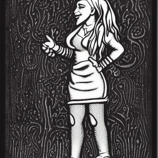 R-crumb-style Woman