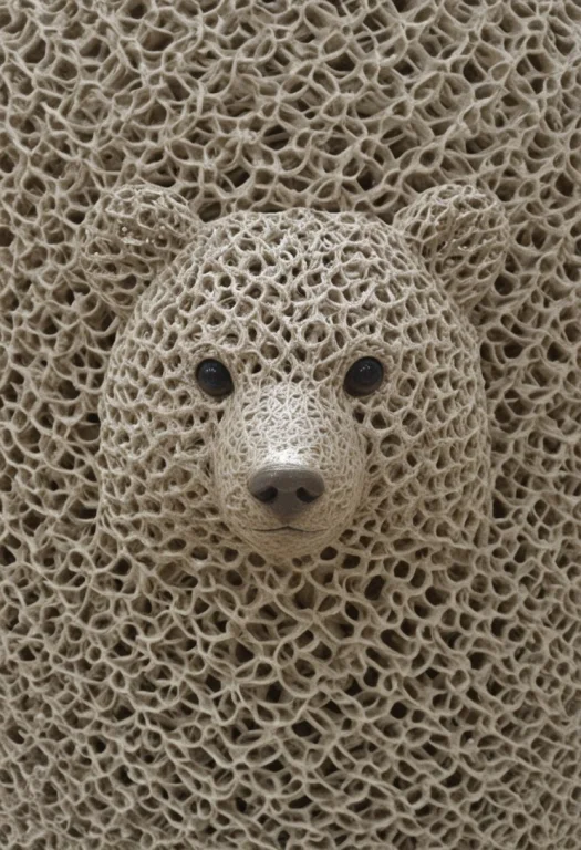 Intricate, Detailed, Bear, Bear Shaped1.5, Gyroid, Lattice S...