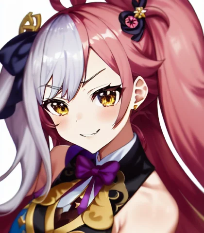 Genshin Impact, 1girl, Bangs, By Mika Pikazo, Festival Loram... — Stable Diffusion AI Prompt: genshin impact, 1girl, bangs, by mika pikazo, festival 