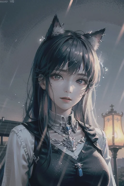 Night, Rain, 8k, Raw Photo, Best Quality, Masterpiece1.2, Re...