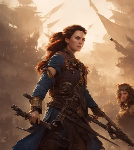 Detailed Colorful Illustration, Portrait Of Pirates Crowd Of... — Stable Diffusion AI Prompt: detailed colorful illustration, portrait of pirates crowd of [Georgina Rylance|s...