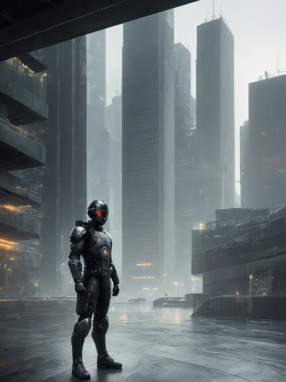 Hyperrealistic Acsonometric Dark Photoshot Of Full Body, S....