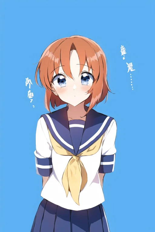 1girl, Serafuku, Neckerchief, Sailor Collar, Ryuuguu Rena, O...