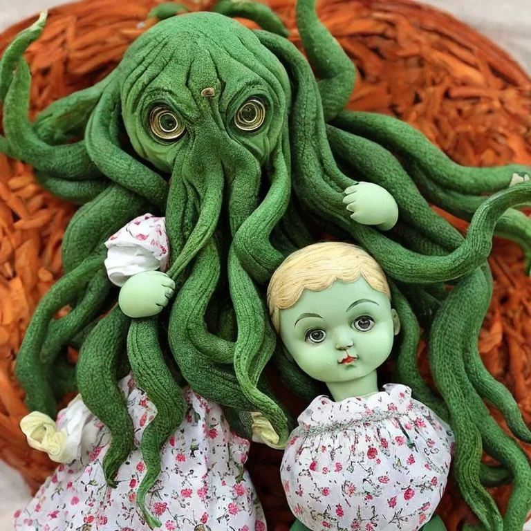 A Photo Of Dollzy2 As Cthulhu, Very Detailed, Clean, High Qu...