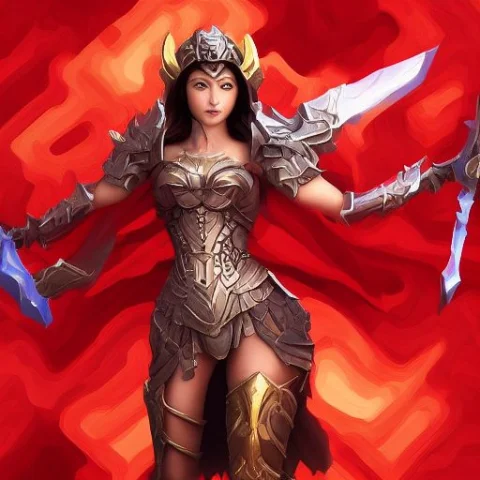 A-female-hero-from-the-legend-of-mir — Stable Diffusion AI Prompt: a-female-hero-from-the-legend-of-mir