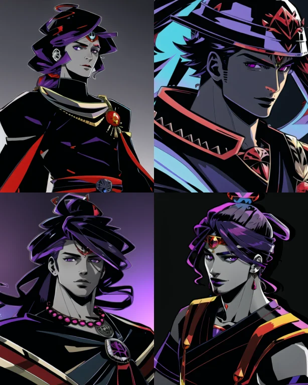 1boy, Spider, Hades-8500, Cartoon, Black Hair, Purple Eyes,...