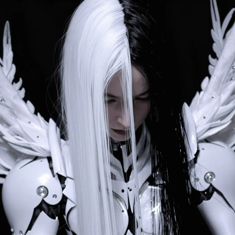 Hlytar Hlyphx Girl With Strange Tar Exosuit Fallen Angel Aes...
