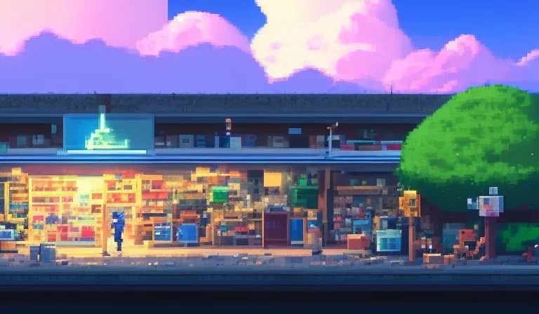 16bitscene,detailed Outdoors Views With No Humans, Masterpie...