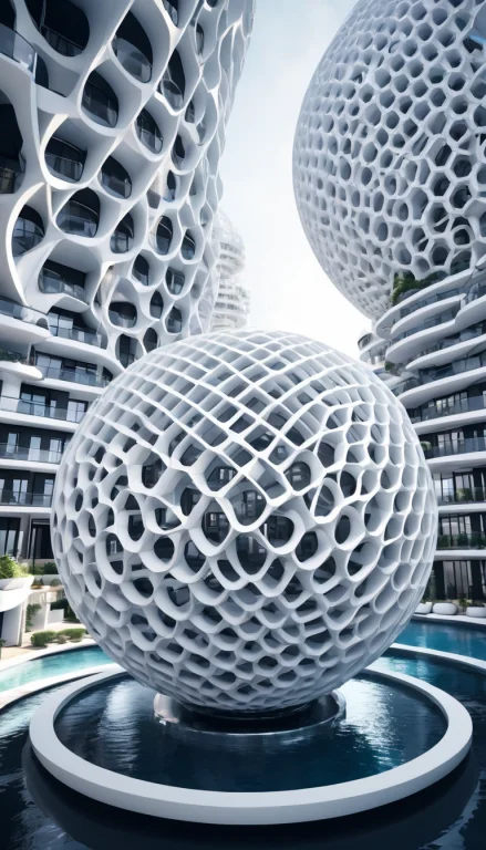 Intricate, Detailed, Condominium, Condo Shaped1.5, Spherical...