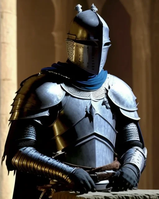 Photo Of Hassan Person As A Knight In The Style Of 80sdarkso...