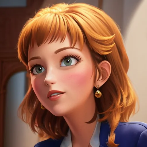 A Portrait Of Princess Peach In Castle
