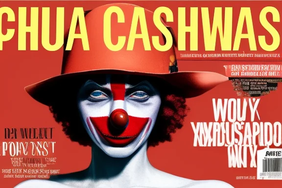 A Portrait Of A Sad Clown, A Magazine Cover