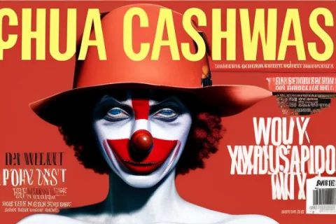 A Portrait Of A Sad Clown, A Magazine Cover — Stable Diffusion AI Prompt: a portrait of a sad clown, a magazine cover