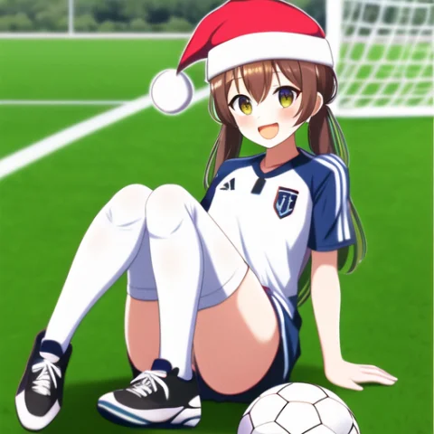 Padorumeme, 1 Girl, Soccer Ball, White Legwear, Sportswear,... — Stable Diffusion AI Prompt: PadoruMeme, 1 girl, soccer ball, white legwear, sportswear, jersey
