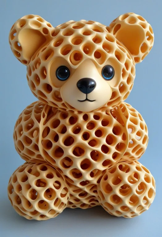 Teddy Bear, Made Of Gyroid, Gyroid, Gyroid Lattice, Gyroid F...