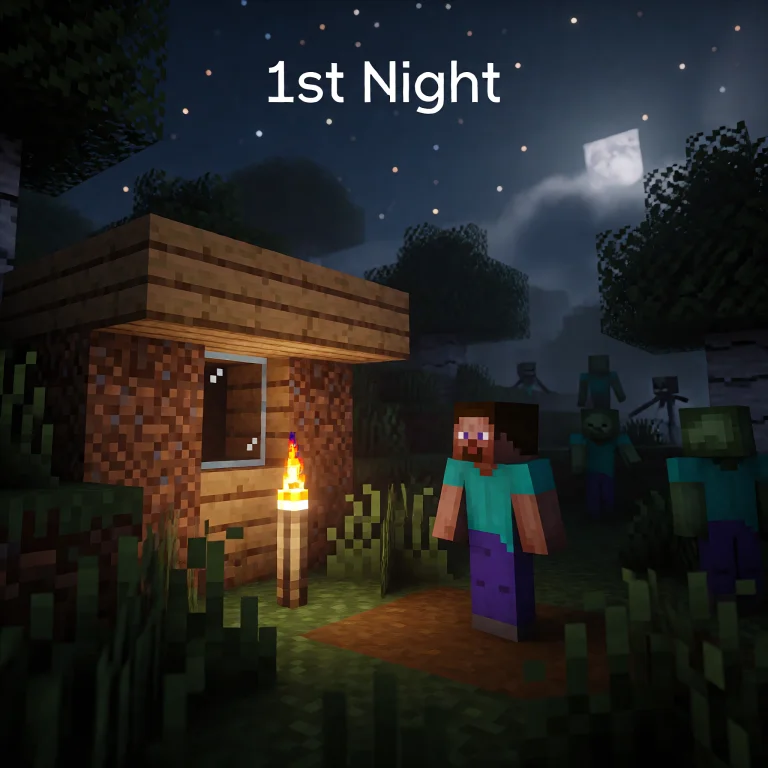 A Cinematic, Atmospheric Voxel Art Scene In The Style Of Min...