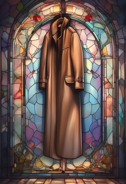 Best Quality, Highly Detailed, A Coat Left Hanging In An Emp...