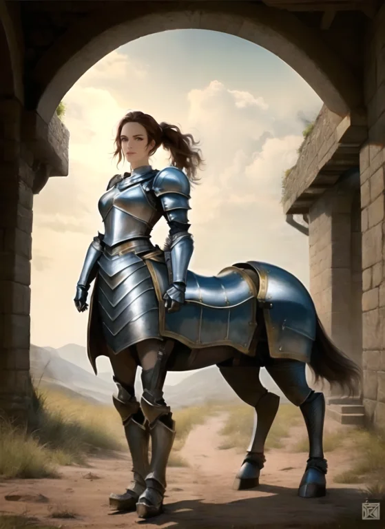 Masterpiece, Best Quality,a Portray Of A Woman, Centaur,exte...