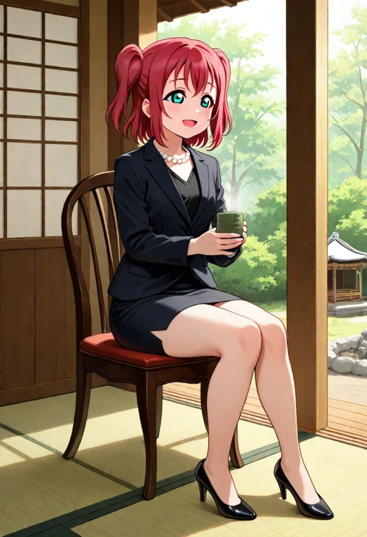Masterpiece, 1girl, Love Live Sunshine Kurosawa Ruby, Black...