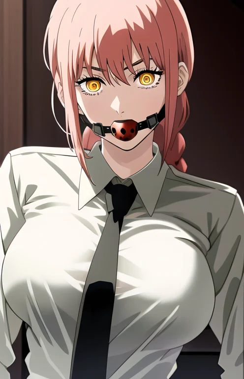 Best Quality, 1girl, White Shirt, Collared Shirt, Black Neck...