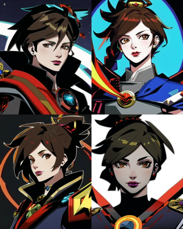 1girl, Tracer Overwatch, , Hades-8500, Cartoon, Brown Hair,...