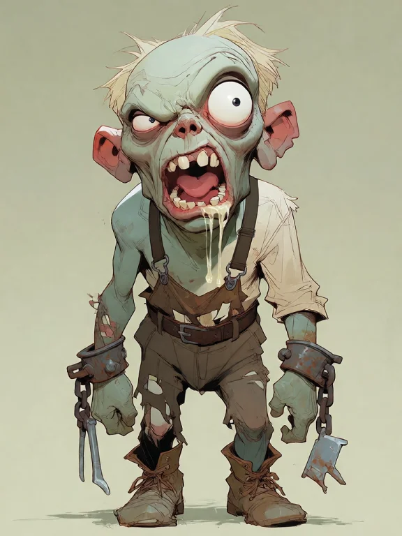 Bradhamel Art Style. A Cartoonish 3d Render Of A Grotesque Z...