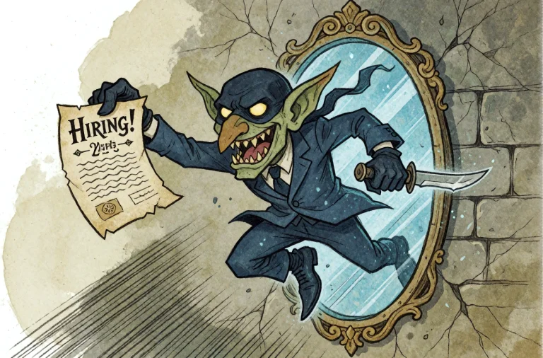 An Illustration In The Dragonbanerpg Style Depicts A Goblin...