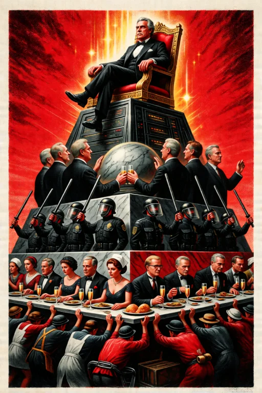 Broadside Print, Vintage Political Illustration Using Only R...