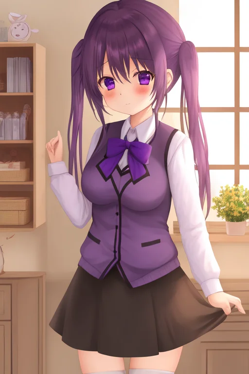 Tedeza Rize, Rabbit House Uniform, 1girl, Hyperneteverything...