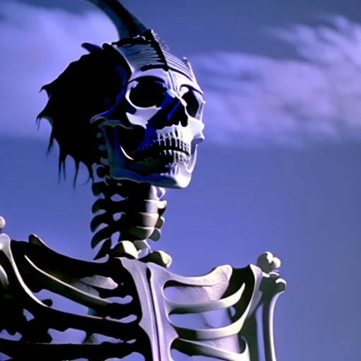A Skeleton In The 80s Darksoul Style