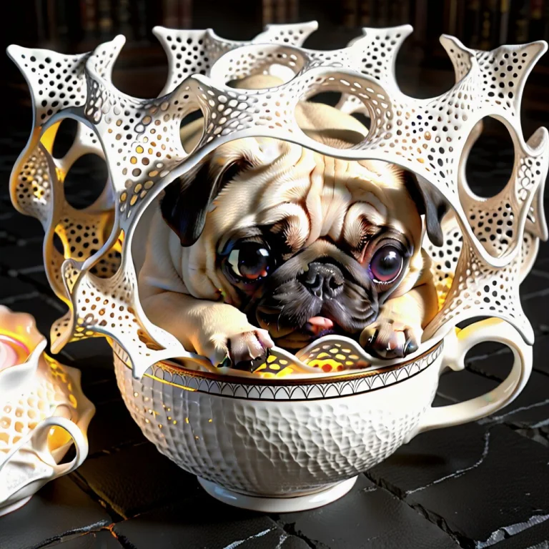 A High-tech Studio Macro Photograph Of A Hilariously Chubby,...