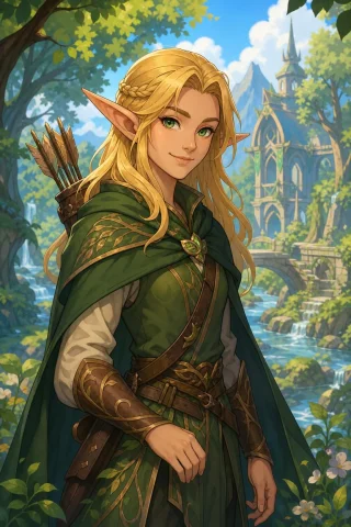 Fantasy Cartoon Art Of An Elf — Stable Diffusion AI Prompt: Fantasy cartoon art of an elf