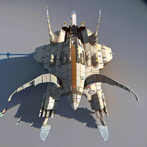 A Highly Detailed, Scifi, Futuristic, Titan Dreadnought Spac...
