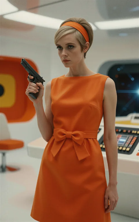 In This Enthralling Scene, The Epitome Of British Mod Beauty...