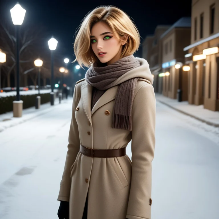 Vesqirae, A Woman With Short Blonde Hair And Green Eyes, Wea...