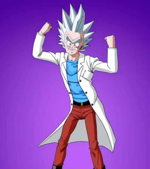 Dbz Style, Old Man Rick Sanchez1.2 From Rick And Morty, Wear...