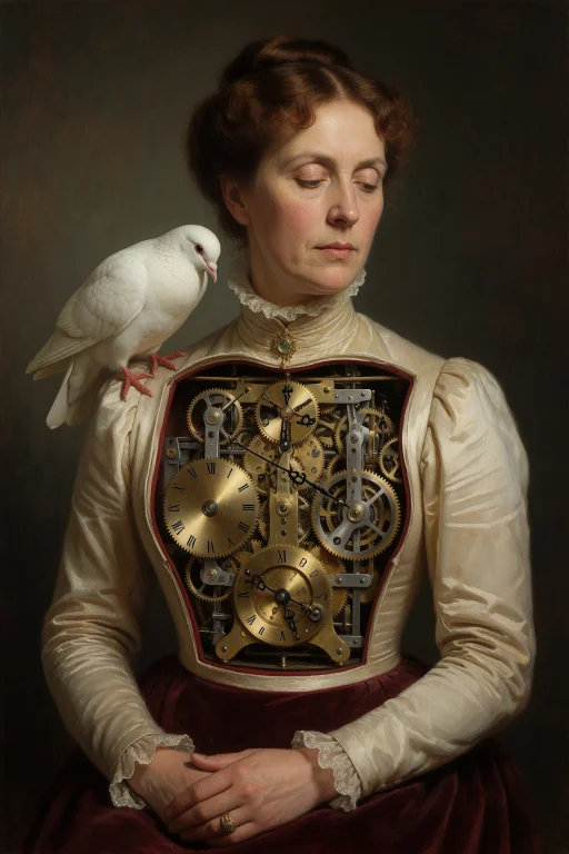 14. Hybrid Photographic Portrait, Mid-body Of A 49-year-old...