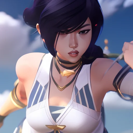 Leagueofstyle, Attractive Tomboy Asian Woman, 3d, 3d Art, 4k...