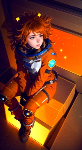 Tiktok Girl, Fromabove1.32 Sitting1.2 Brownhairs , Messyhair... — Stable Diffusion AI Prompt: tiktok girl, (from_above:1.32) (sitting:1.2) brown_hairs , Messy_hair , future e...