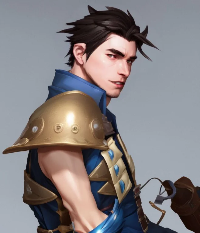 Charhelper, Close-up1.4 Anime Style Digital Painting, Close-...