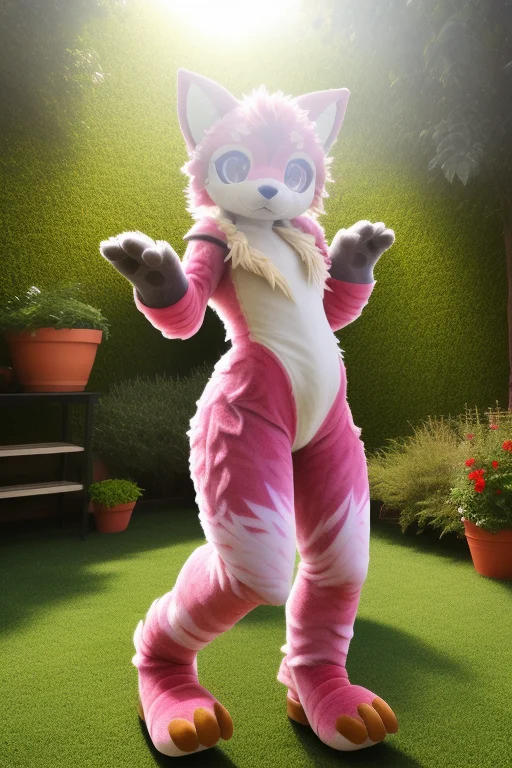 Realistic, Solo, Furry, Fursuit, Charater, Photorealistic, G...