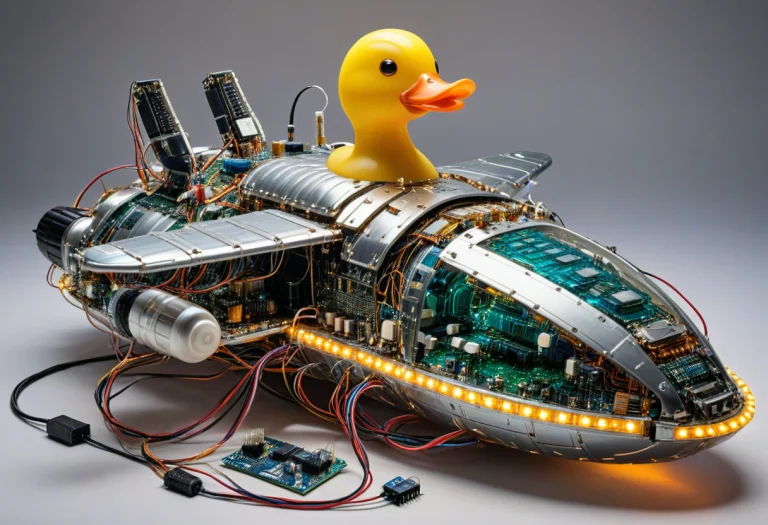 Transistors, A Gigantic Rubber Duck-shaped Spaceship Complet...