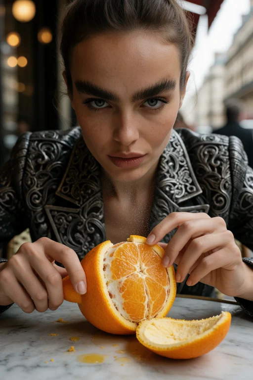 8. A Vibrant, High-end Editorial-style Shot Of A Woman With...